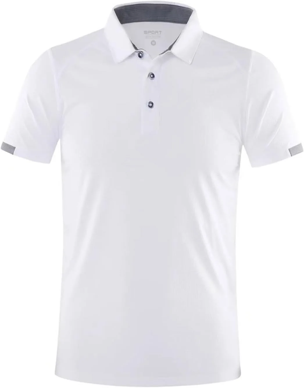 

Мужская футболка Hansber с коротким рукавом и отложным воротником