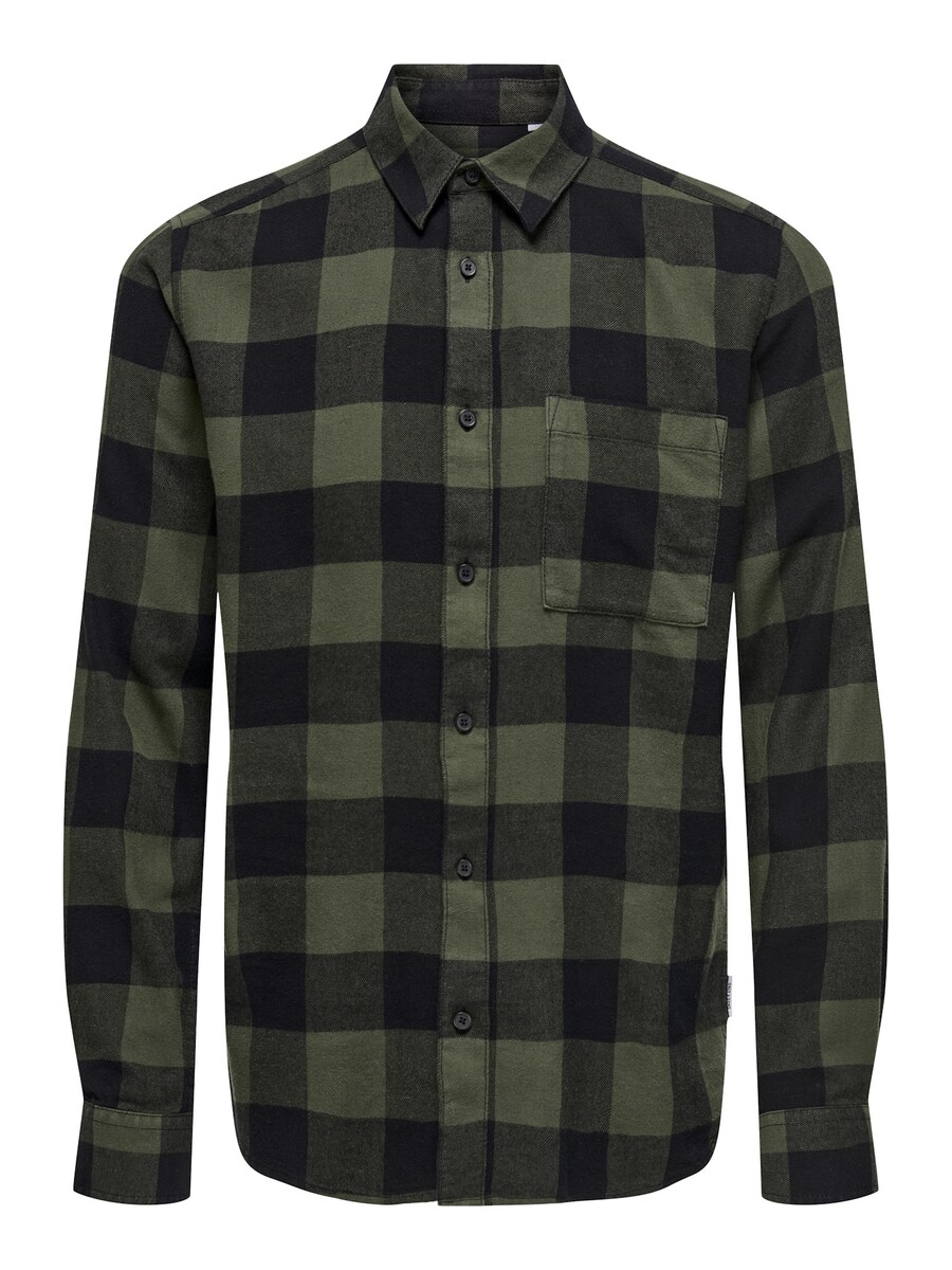 

Рубашка Slim Fit на пуговицах Only & Sons ONSGudmundur, зеленый