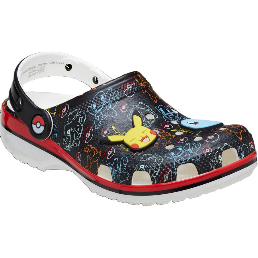 Crocs Классические клоуги устойчивые к истиранию низкие детские сандалии black kids' — фото 4