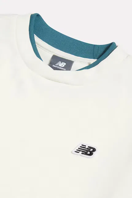 Футболка детская хлопковая YT61B802 New Balance, белый — фото 4