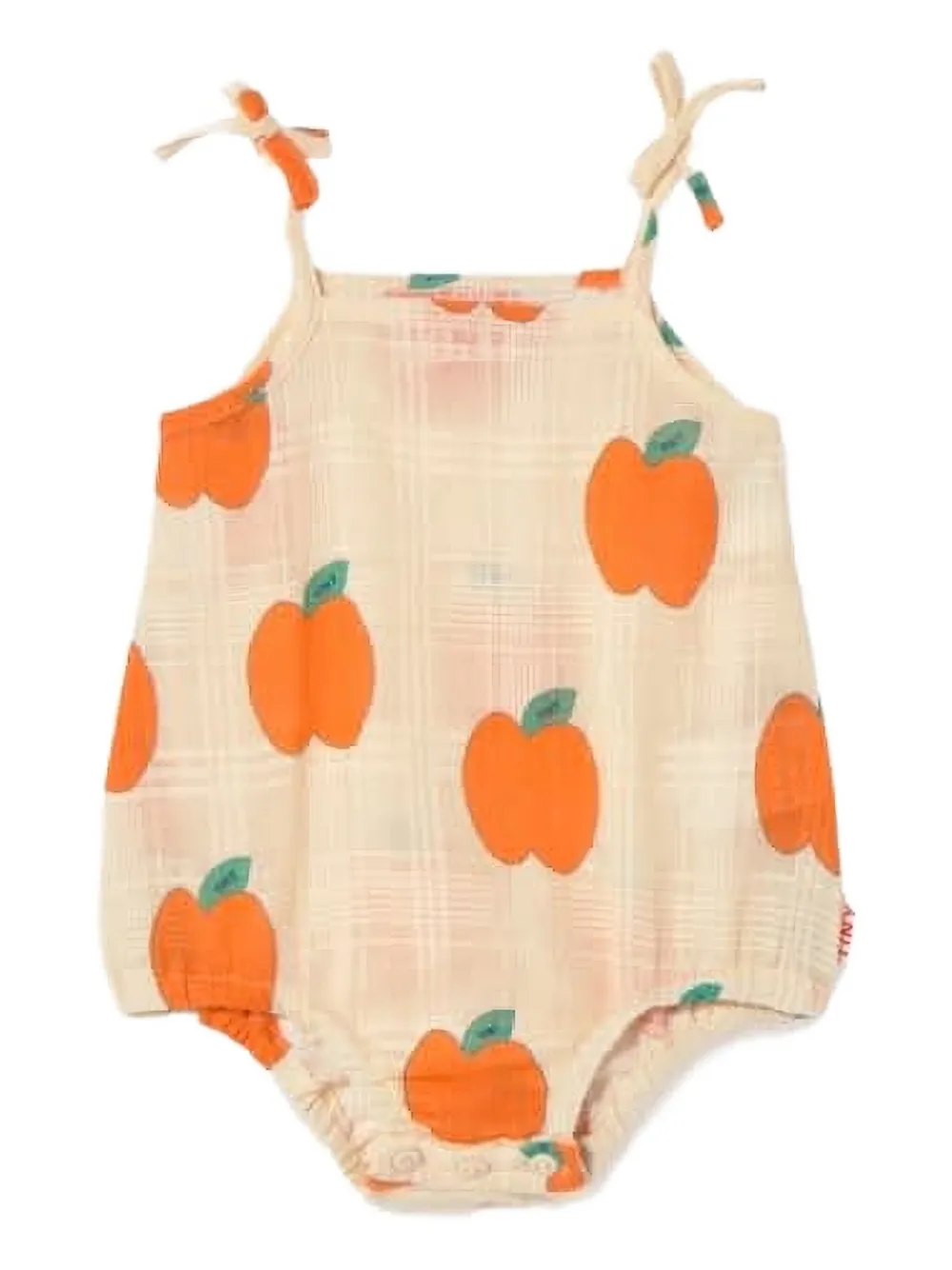 

Ползунки с принтом в виде яблок Tiny Cottons, оранжевый