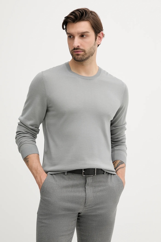 

Шерстяной свитер leno-p BOSS, серый