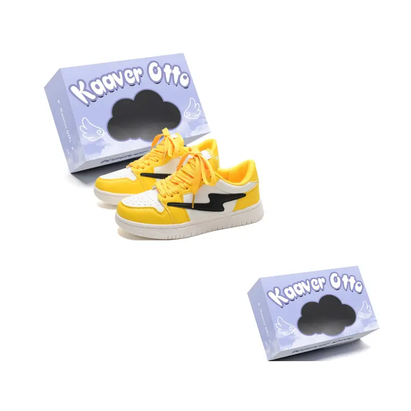 

KAAVER OTTO Юнисекс скейтбордские кеды Лимон, цвет Lemon