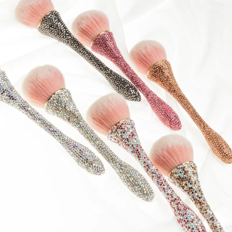 Кисточка для макияжа – золотистая Color Care Crystal, 1 шт. — фото 3