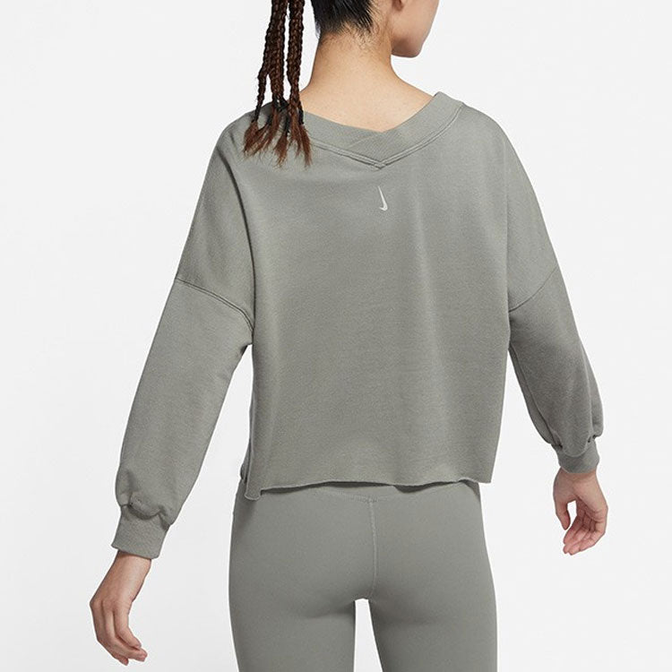 Толстовка (WMNS) AS W NY LUXE OFF MAT FLC VNCK LIGHT ARMY — фото 4