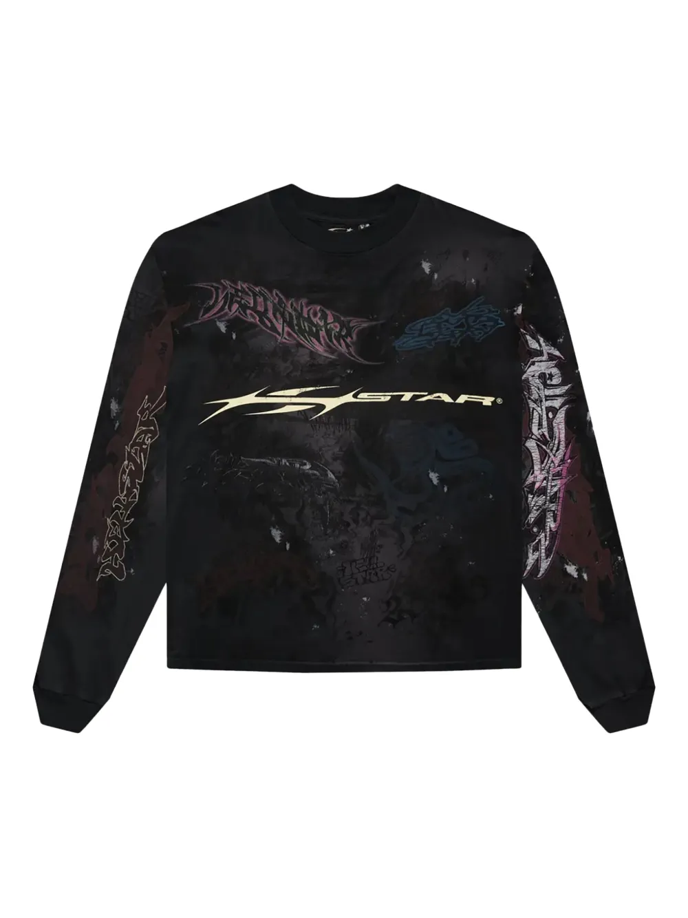 

Лонгслив с принтом "Граффити" HELLSTAR, черный