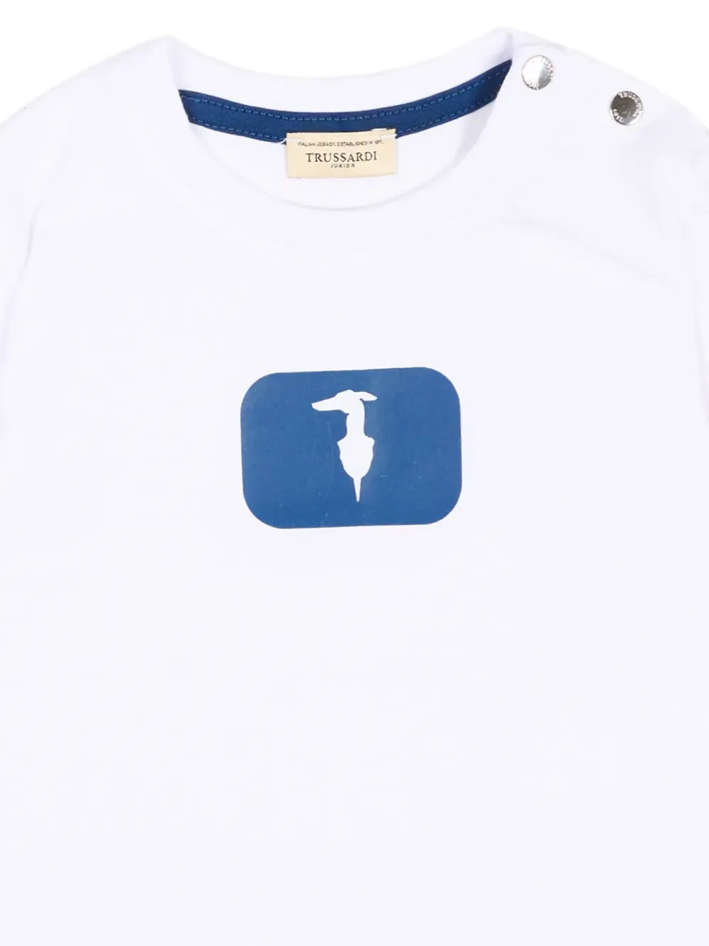 Футболка с логотипом Trussardi Junior, белый — фото 3