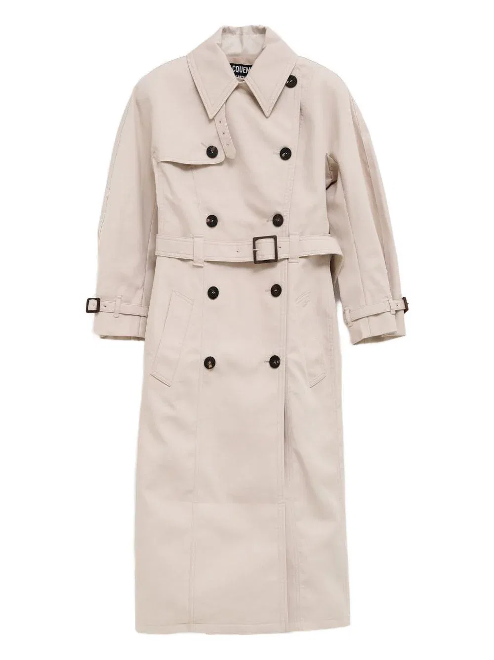 Длинный бежевый тренч с поясом Jacquemus, Neutrals