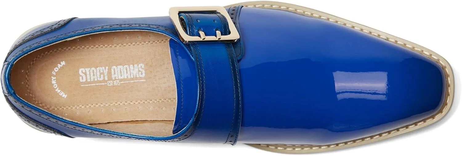 Туфли-монки Stacy Adams Bartram Monk Strap Monk Buckle Shoe, синий — фото 3