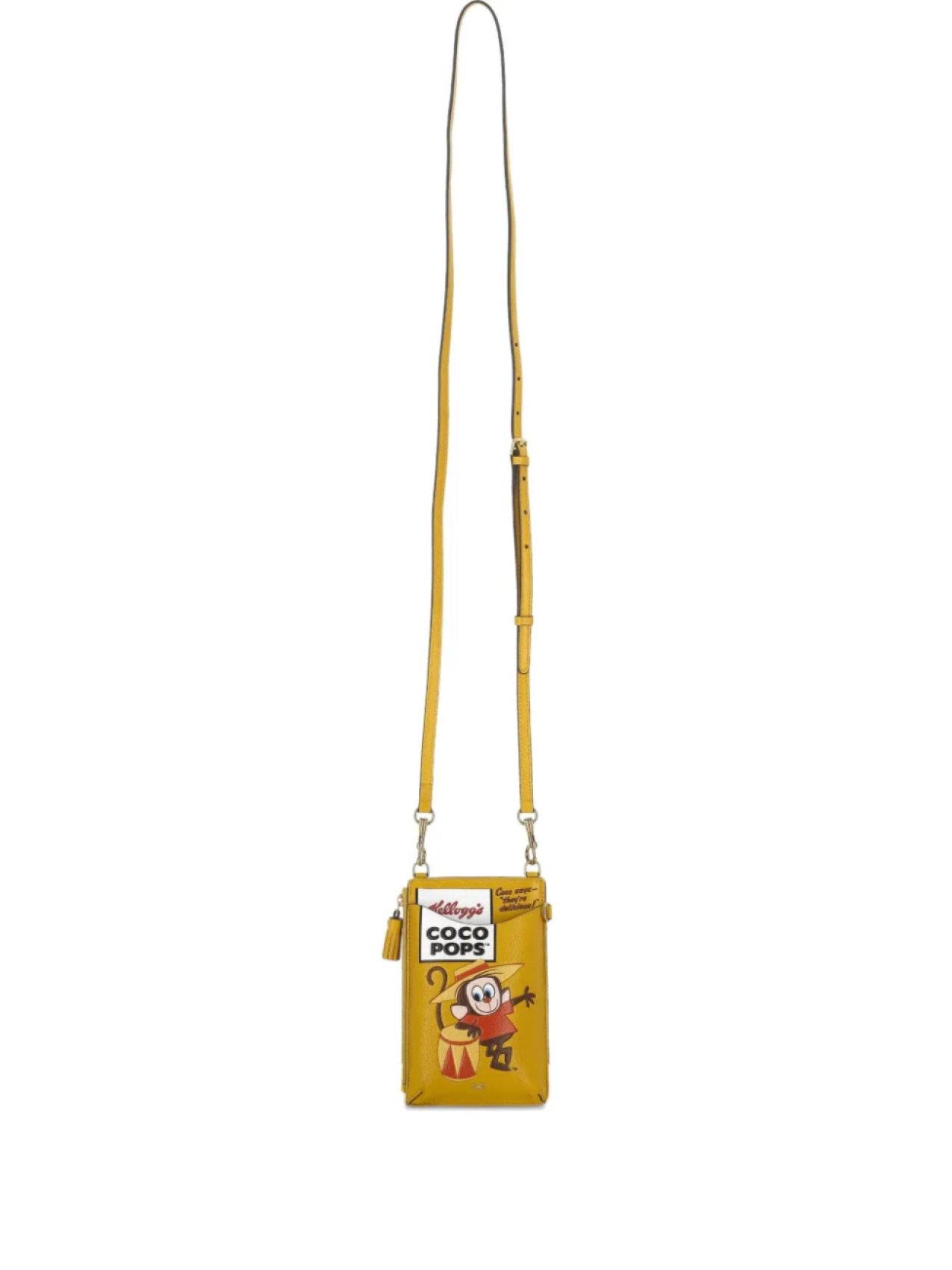

Сумка через плечо из кожи Frosties Anya Hindmarch, желтый