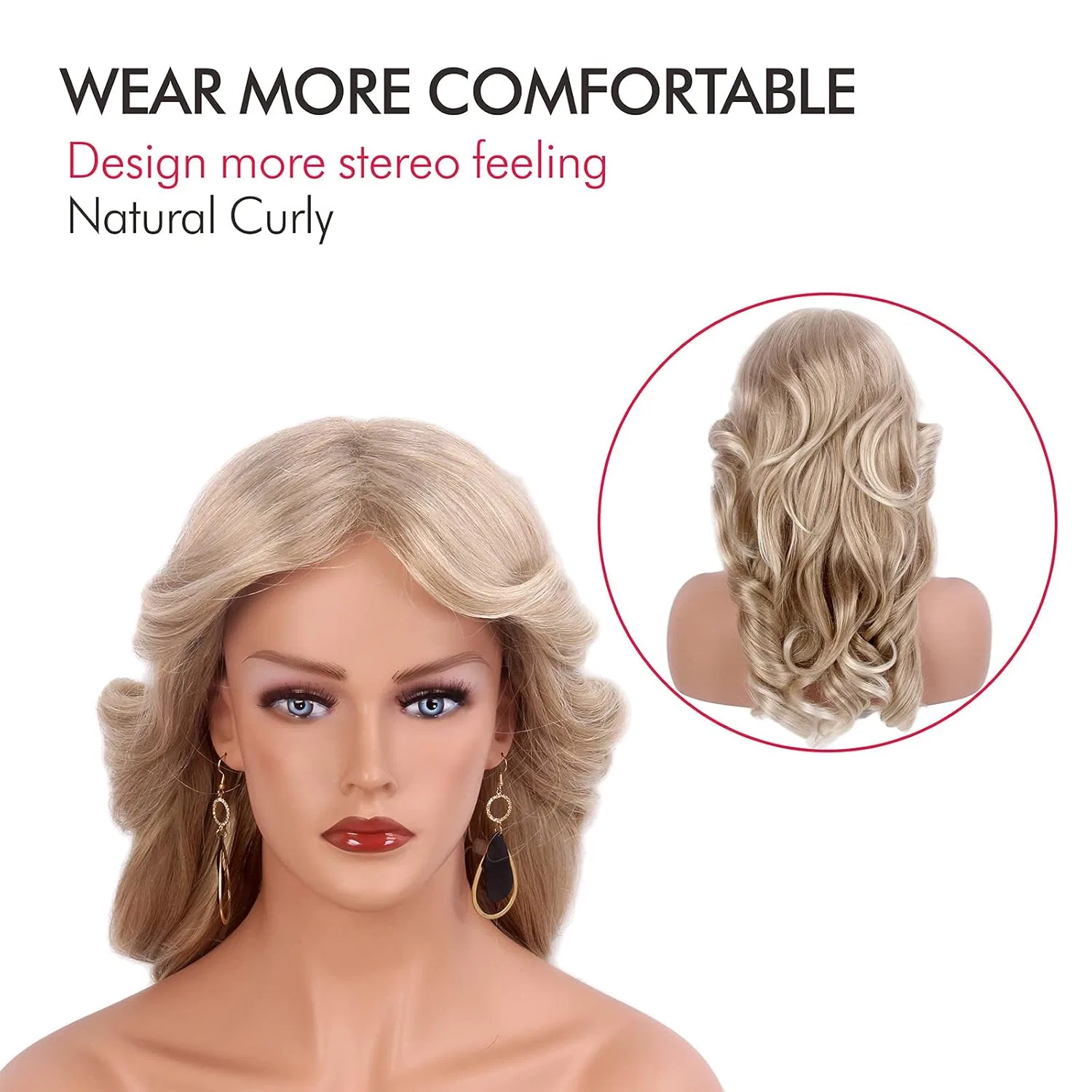 Женский парик Farrah Fawcett в стиле 70-х от Reewes, блонд R Reewes Fashion Hair — фото 2