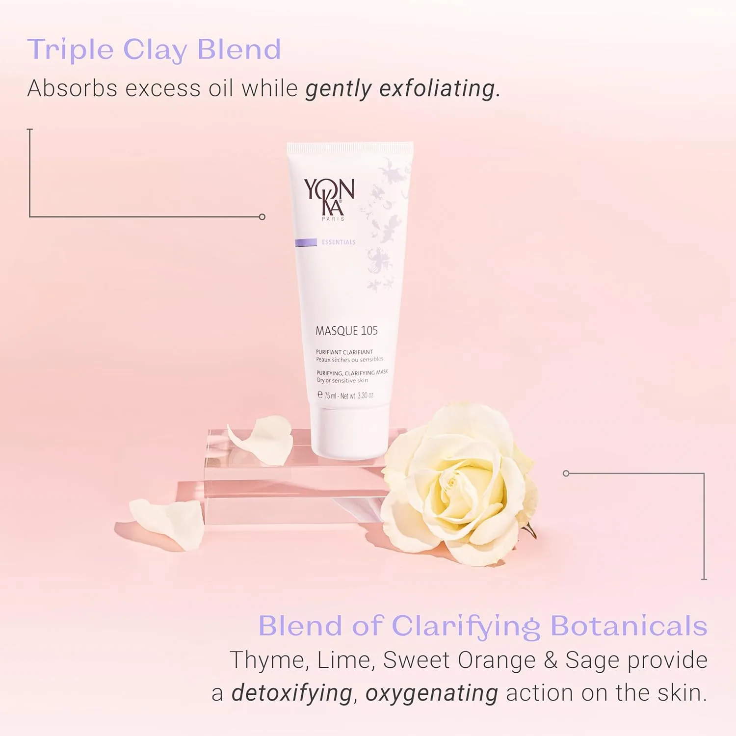 Эссенция Yonka — Essentials Masque | Очищающая и смягчающая | Еженедельное средство для сухой и, 100 мл — фото 3