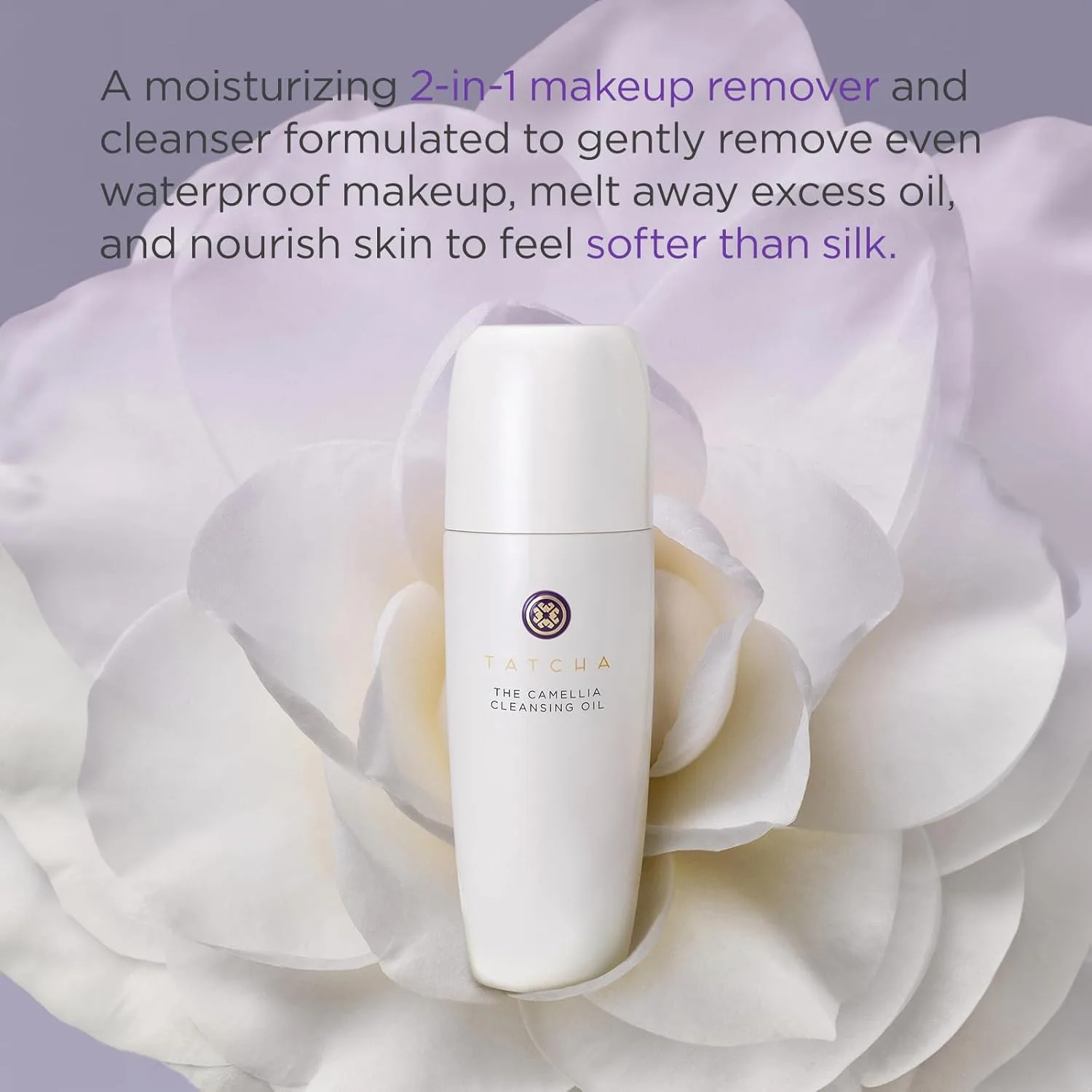 Средство для снятия макияжа Tatcha — Очищающее масло Pure One Step с экстрактом камелии | 2 в : масло для снятия макияжа и, 150 мл — фото 2