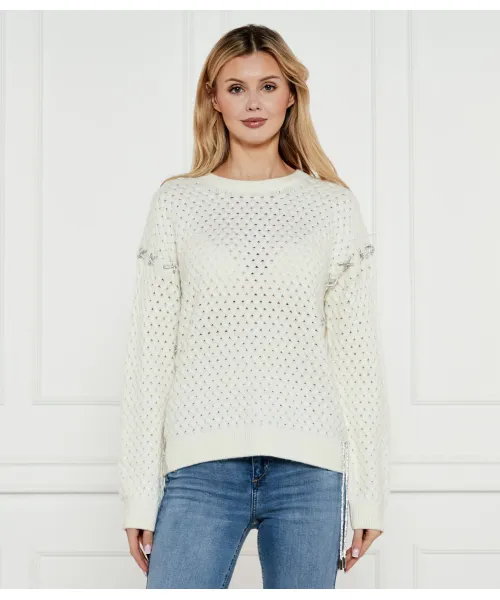 

Эллипсовый свитер Relaxed fit Guess Jeans, бежевый