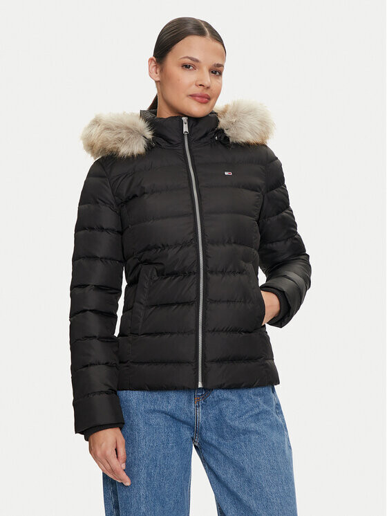 

Пуховик slim fit Tommy Jeans, черный