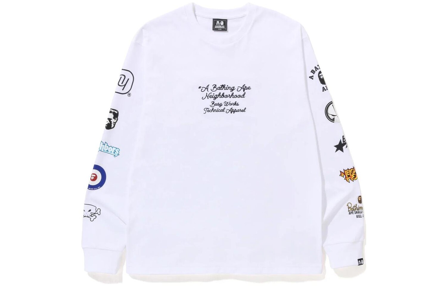 Футболка Neighborhood X BAPE X NBHD унисекс A Bathing Ape, черный — фото 3