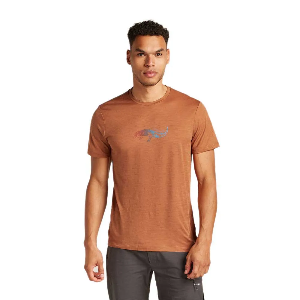 

Футболка с коротким рукавом Icebreaker Merino 150 Tech Lite Slimey Salama, оранжевый
