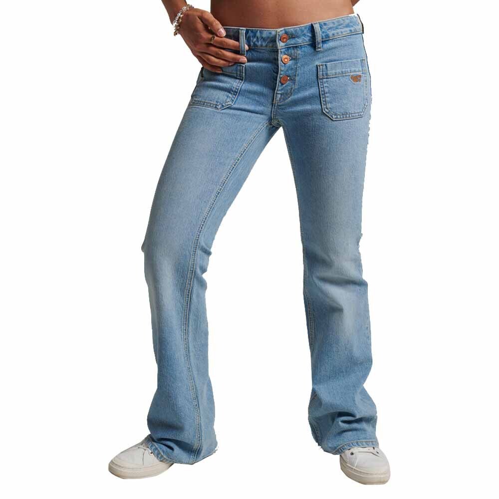 

Джинсы Superdry Vintage Low Rise Slim Flare, синий