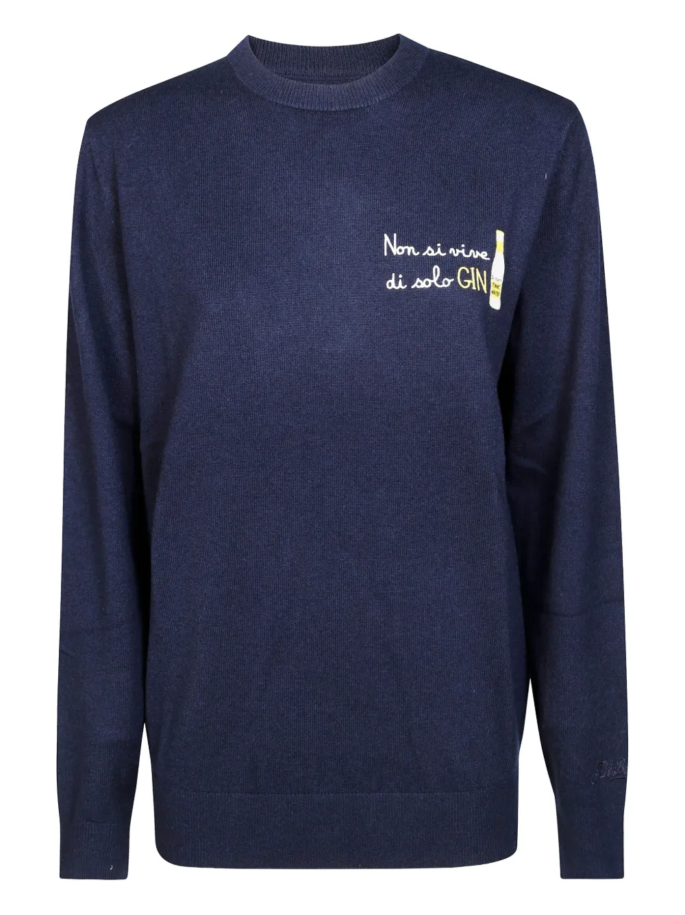 

Светлый свитер с вышивкой Heron Mc2 Saint Barth, синий