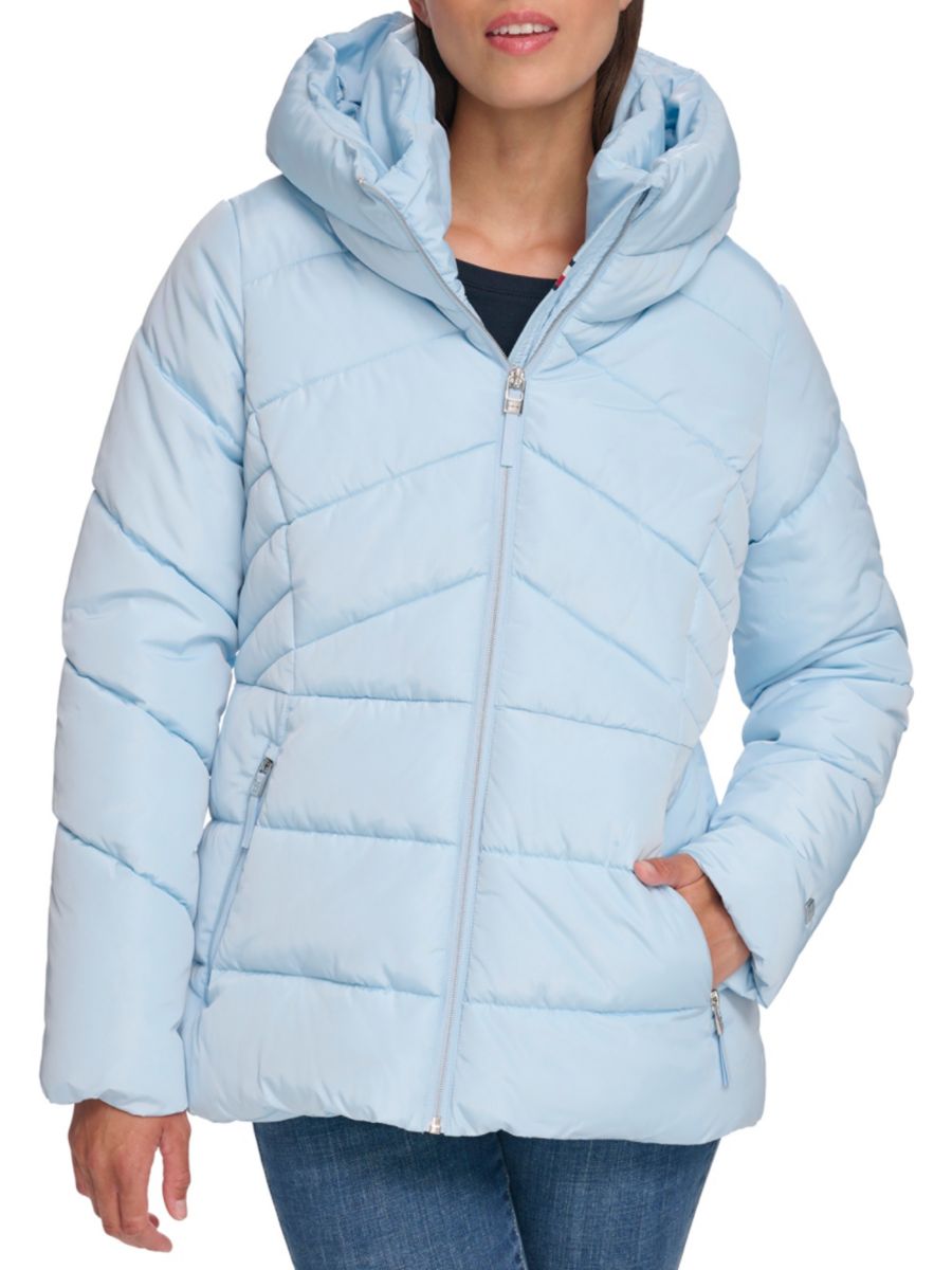 

Стеганая куртка Channel Quilt Tommy Hilfiger, цвет Cerulean