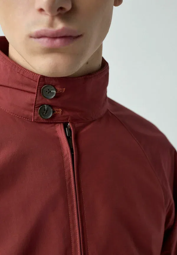 Куртка Harrington, Next, Regular fit, водоотталкивающая, летняя, красный — фото 4