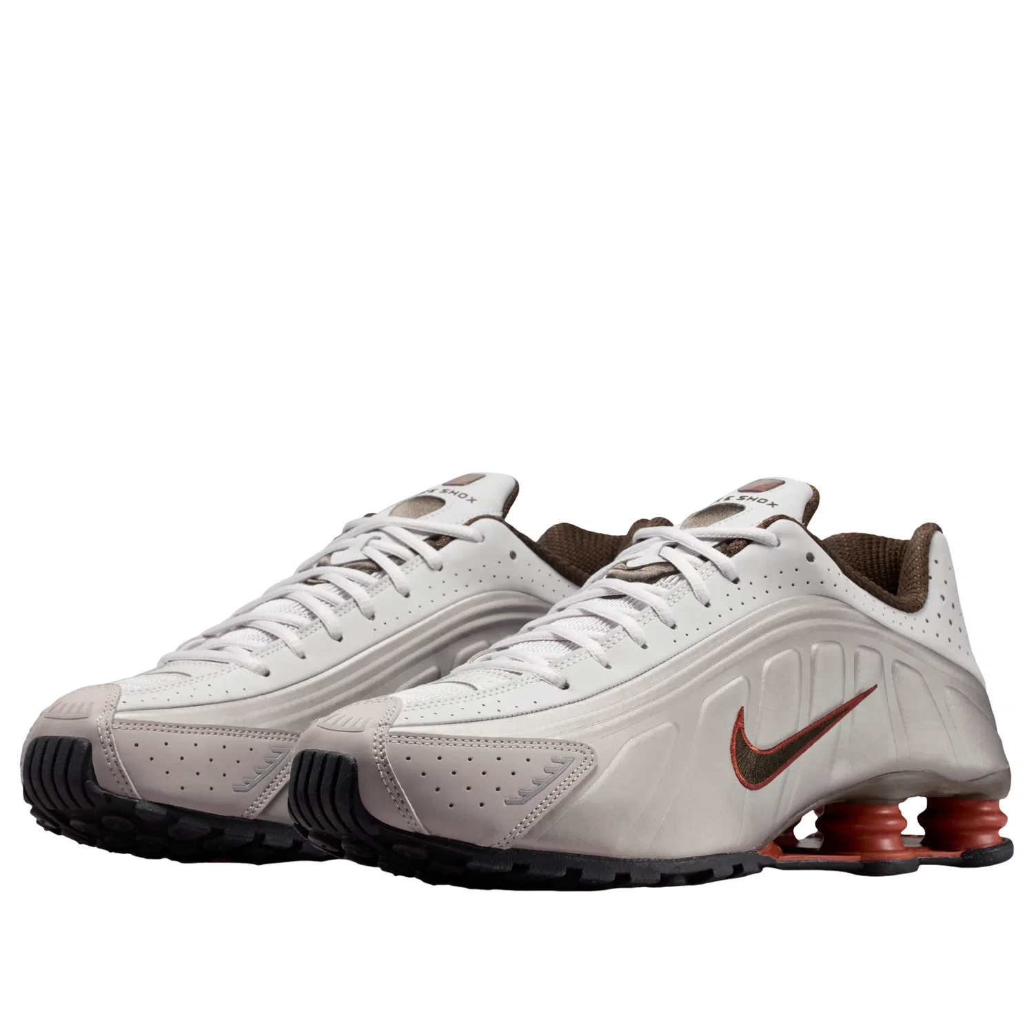 Кроссовки Nike Shox R4 'White Red Grey' HQ1988-010, черный — фото 4
