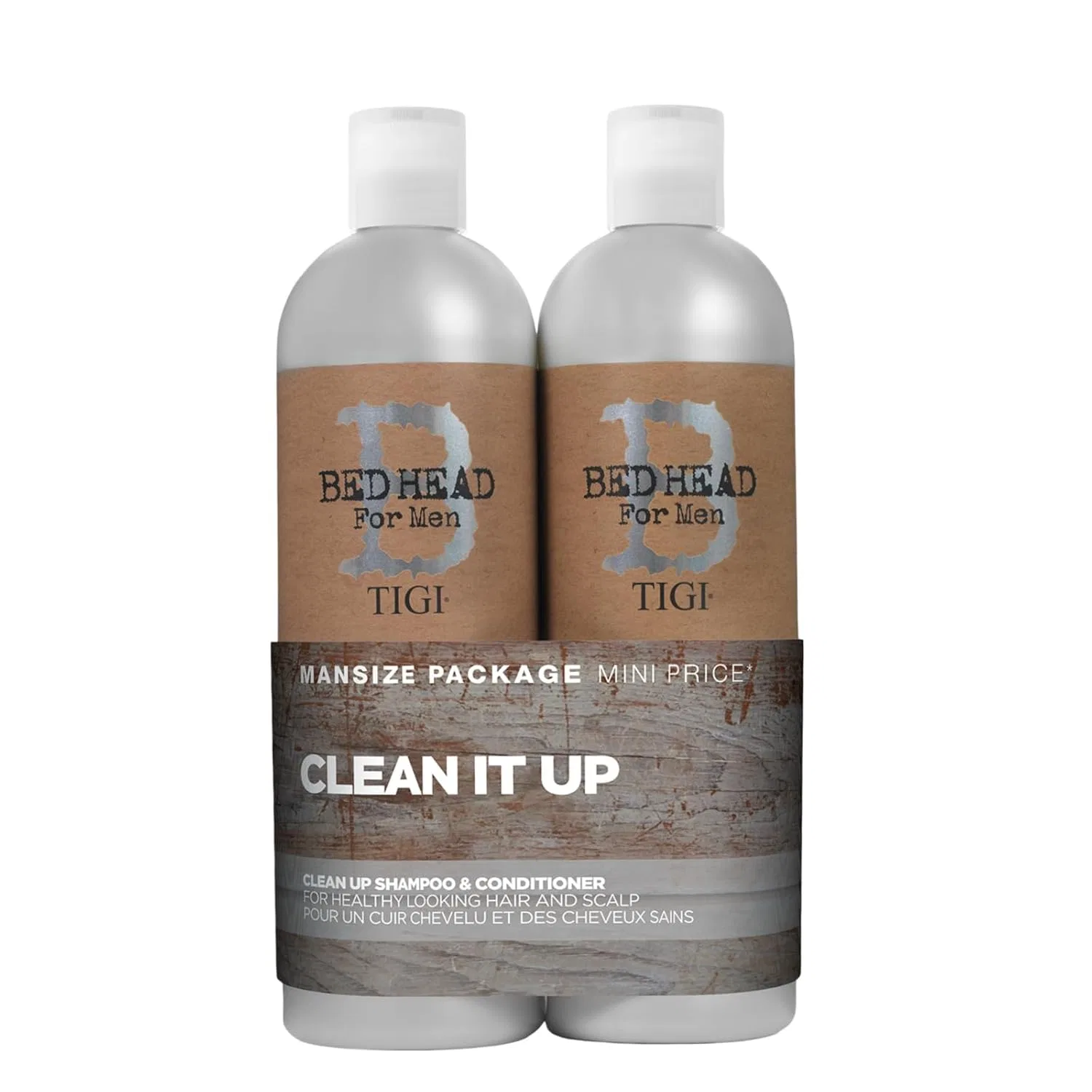 Набор шампунь и кондиционер «Clean Up» 2х750 мл от TIGI Bed Head for Men Tigi