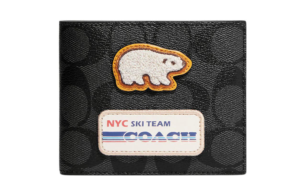 

COACH Трёхсекционный кошелёк из искусственной кожи для карт