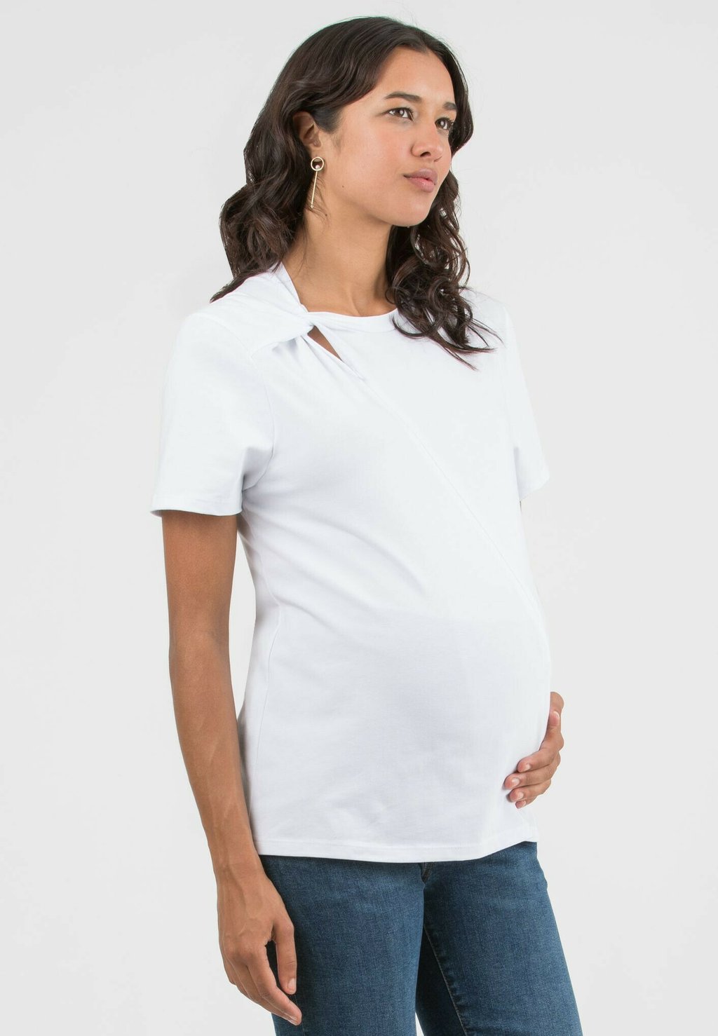 

Базовая футболка LINDSAY MATERNITY NURSING Attesa Maternity, белый