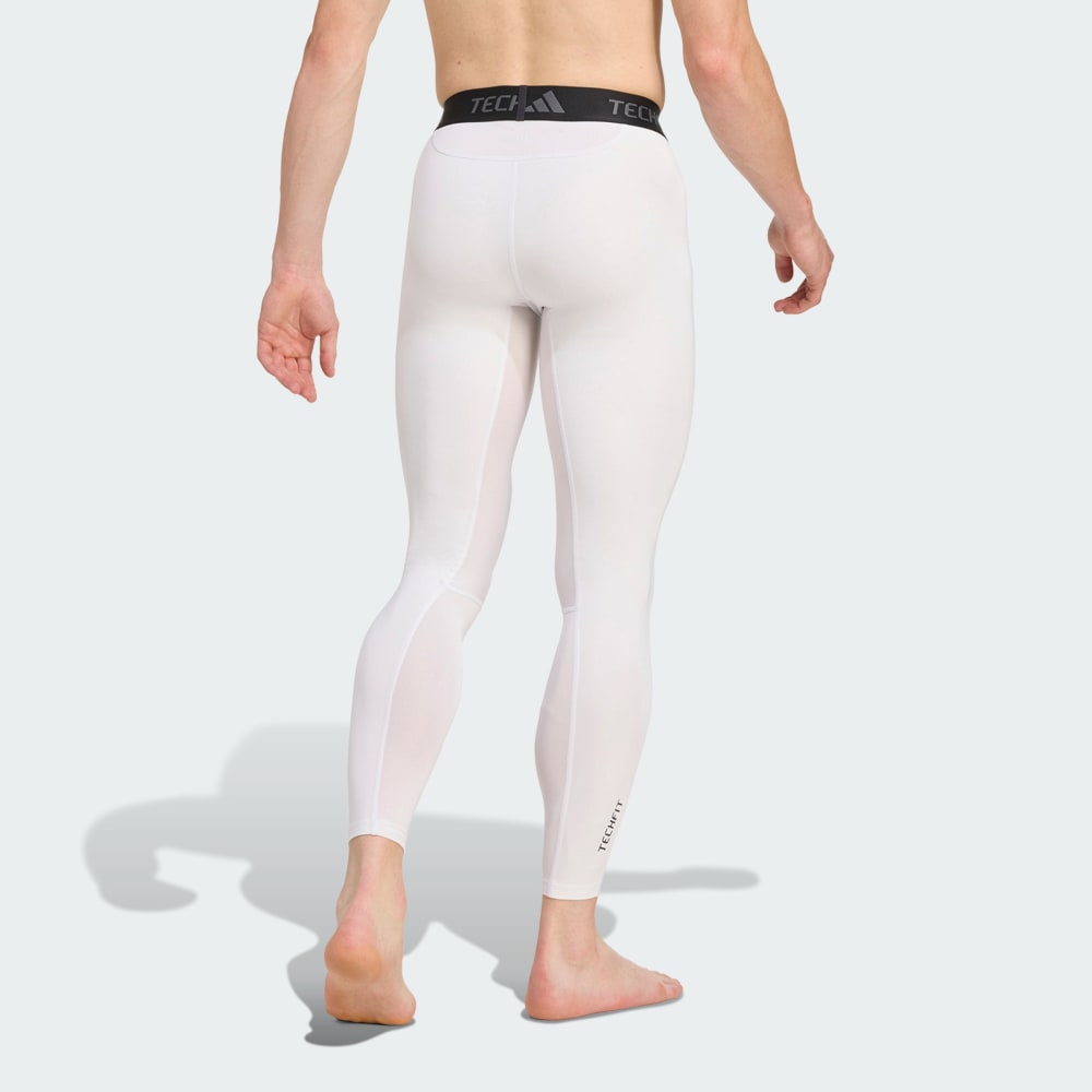Тайтсы Adidas TECHFIT Compression Training Long Tights, белый — фото 2