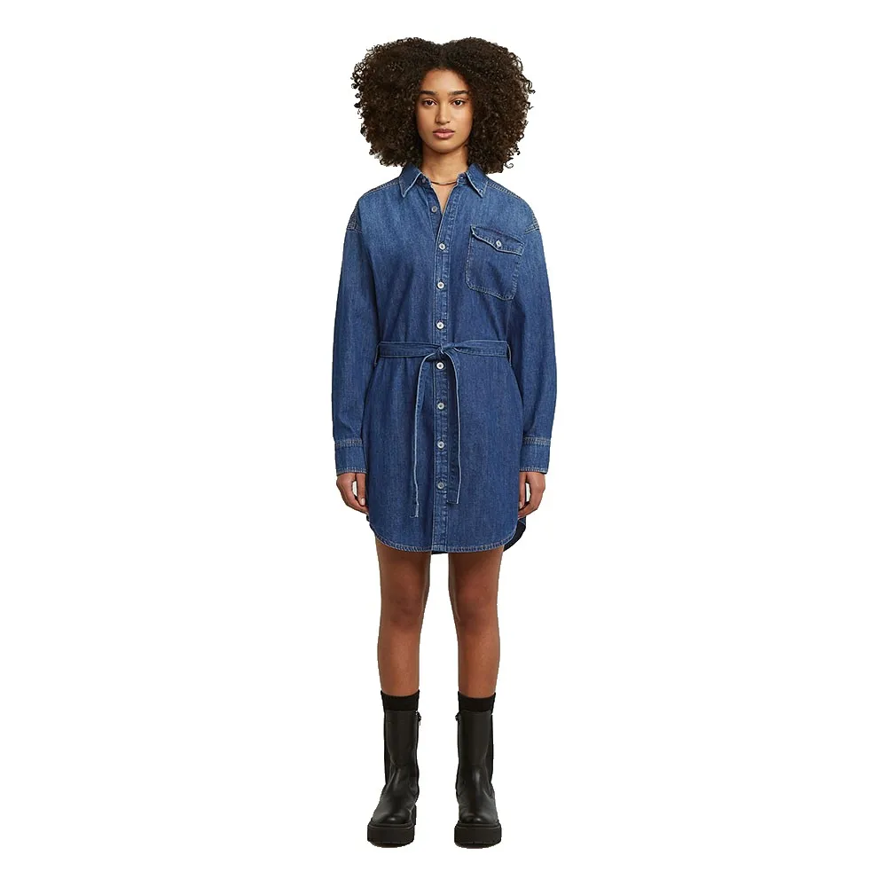 

Платье G-Star Belted short sleeve short, синий