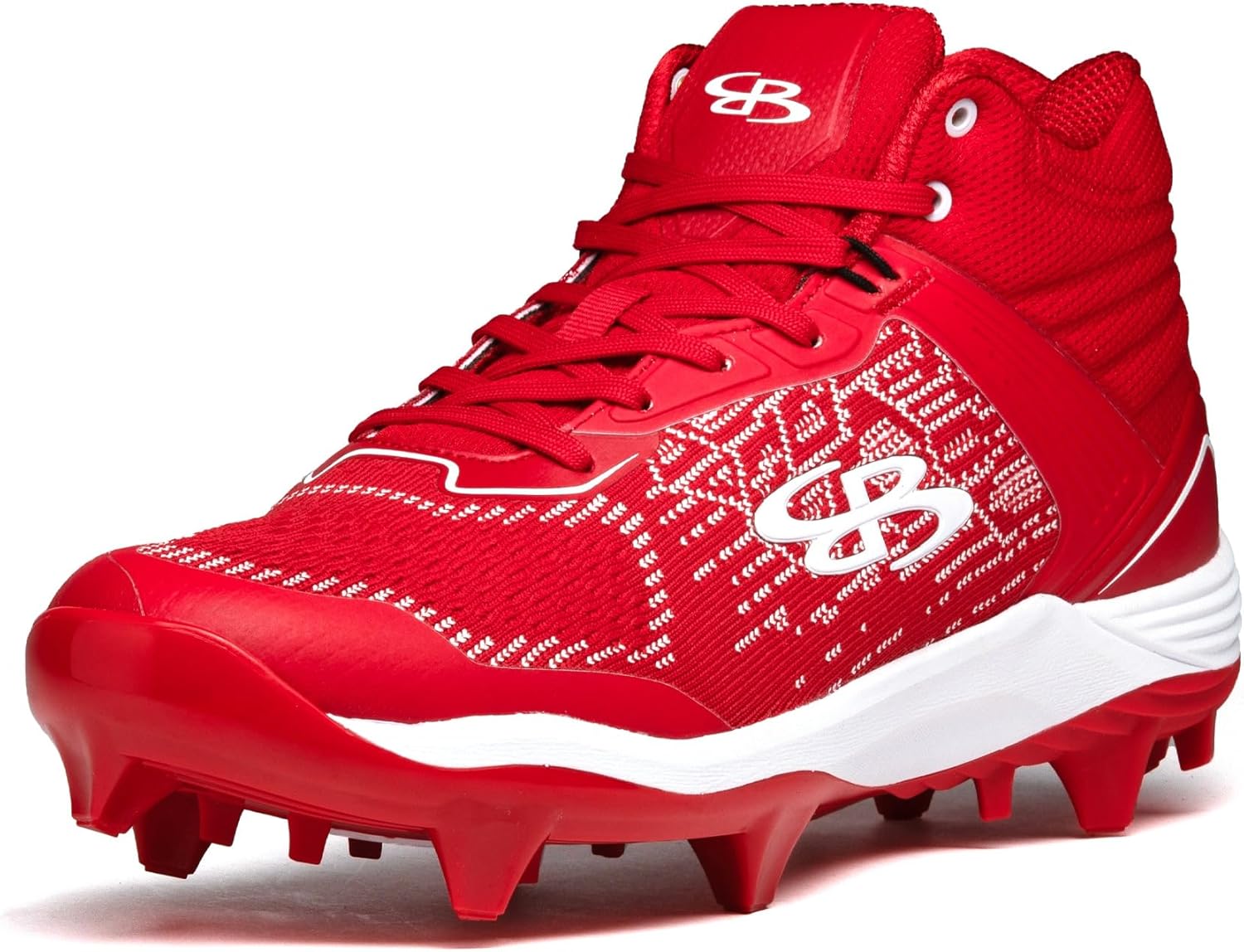 

Бутсы Boombah Viper Pureknit для мужчин с формованной средней подошвой - Status - несколько цветовых вариантов - несколько размеров, белый/красный