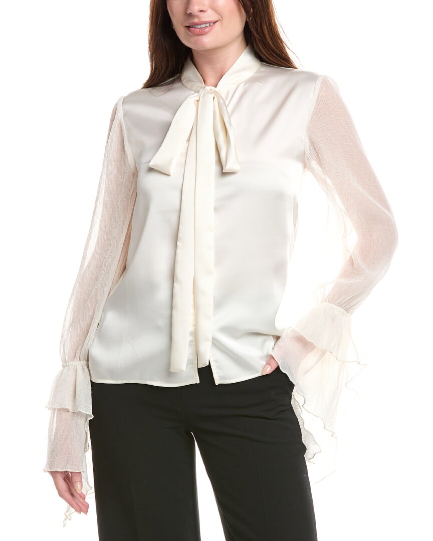 

Грация Блузка с оборками на рукавах Gracia, белый