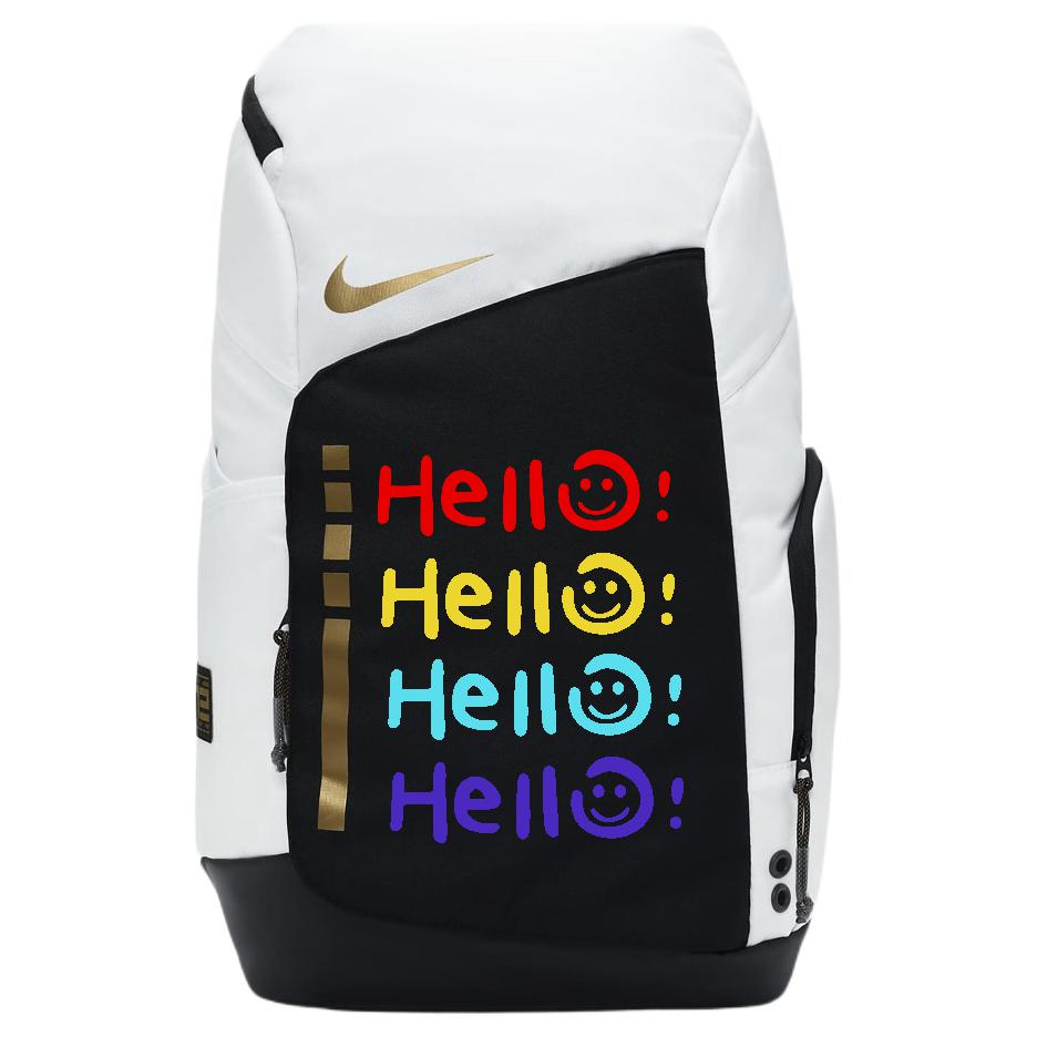 

Nike Тканевый рюкзак унисекс черно-белый, Multicolor Smiley Face
