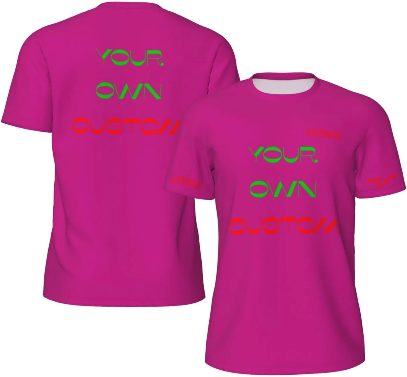 

Футболка Custom с принтом на 4 сторонах