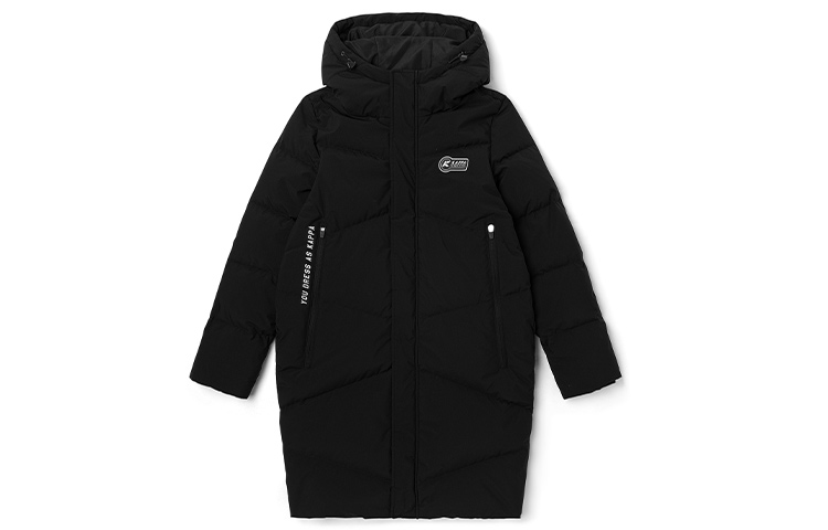 

Letter Hooded Fitted Moderate Regular Edition Пуховик для женщин Kappa, черный-990