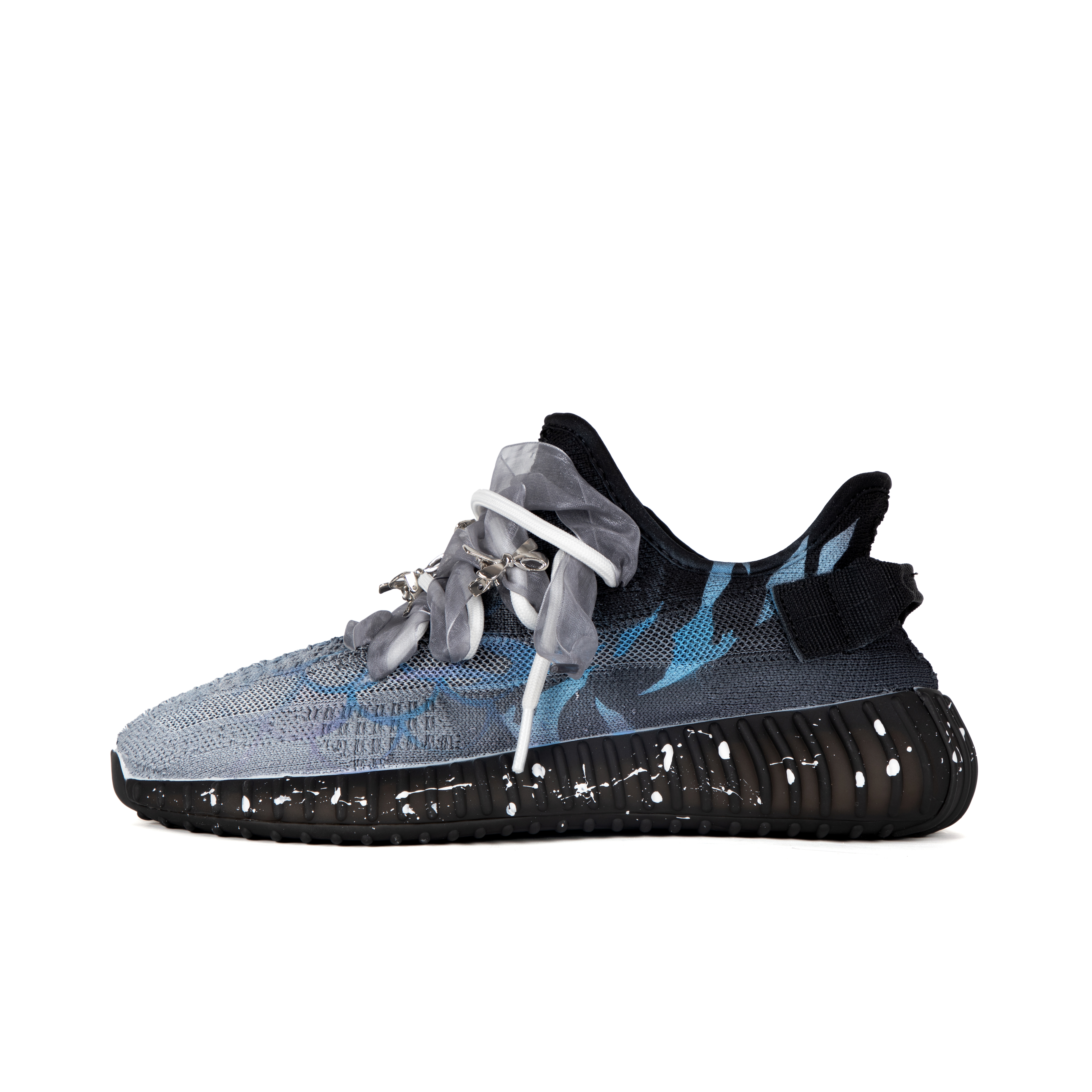 Adidas Originals Yeezy Boost 350 V2 дышащие и износостойкие низкие повседневные кроссовки унисекс черного цвета