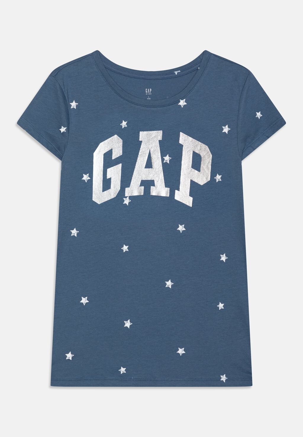 

Футболка с набивным рисунком Logo Girls GAP, синяя