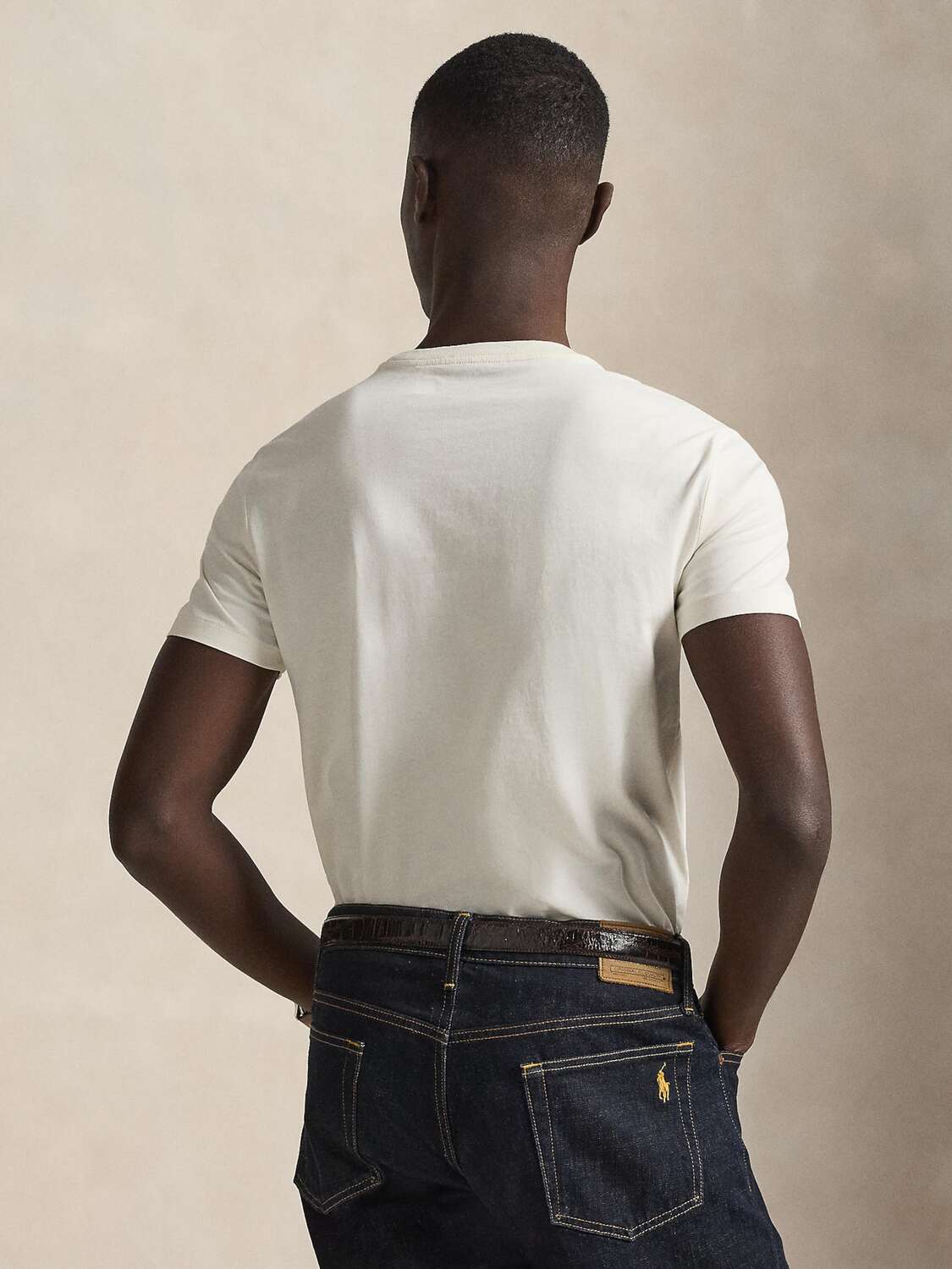 Polo Ralph Lauren Поло Regular fit в цвете Ivory — фото 4