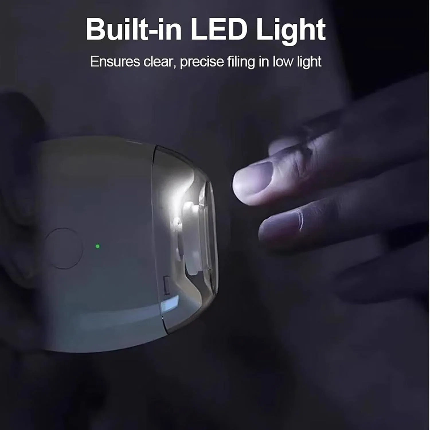 Универсальный автоматический электрический шлифователь для ногтей с LED-подсветкой, 2 шт. Gushe — фото 2