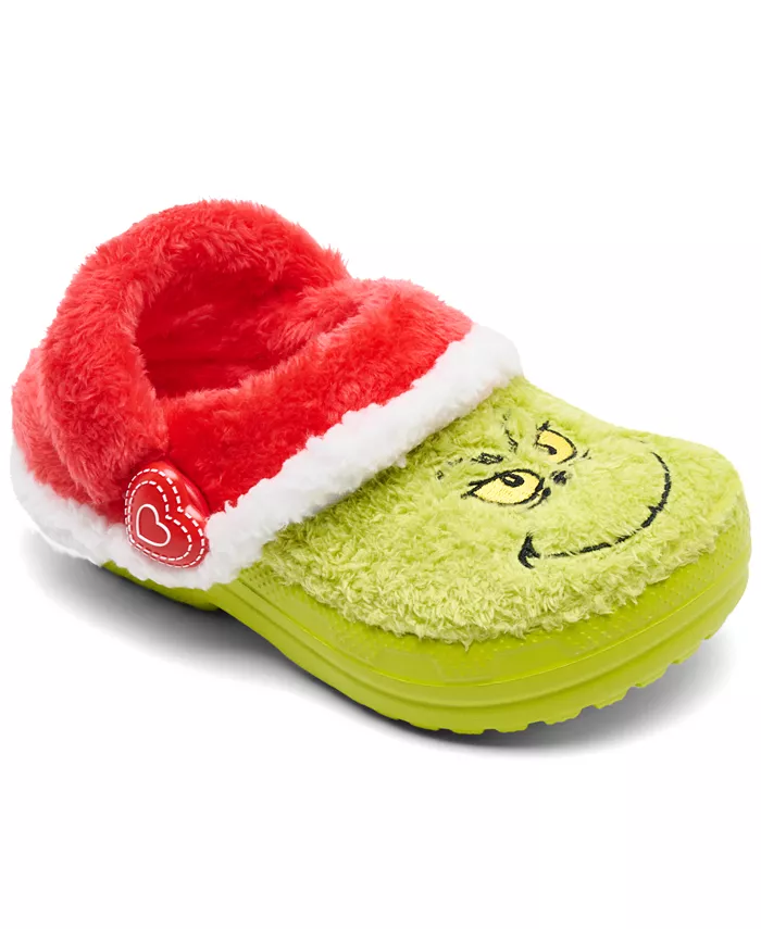 

Гринч для малышей Kids Classic Lined Clogs от Finish Line Crocs, мультиколор
