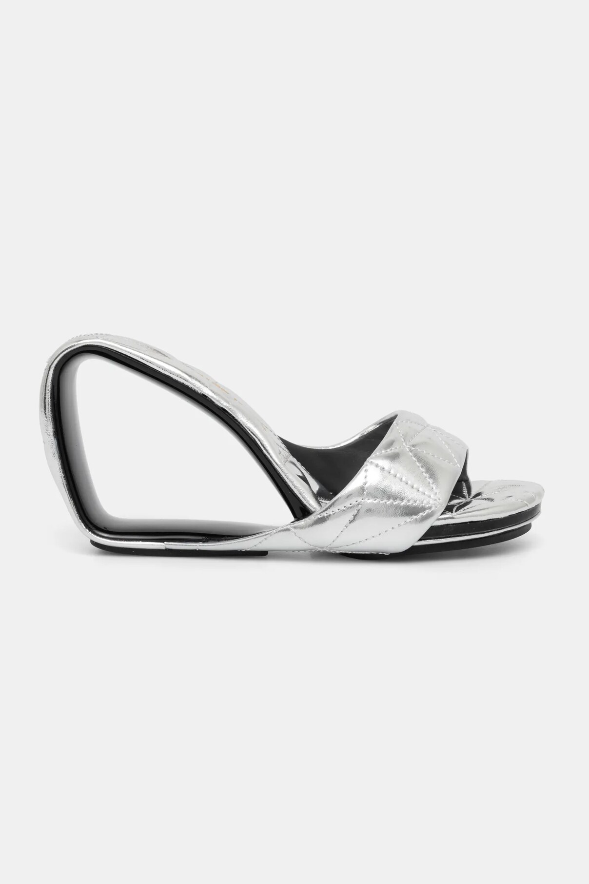 Шлепанцы Leather Mobius Hi United Nude, серебряный — фото 3