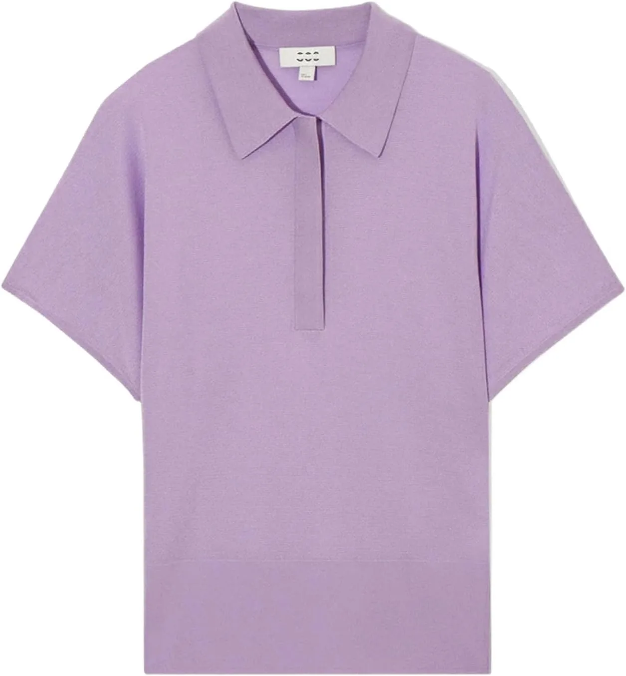 

Женская повседневная вязаная поло с короткими рукавами и свободным кроем