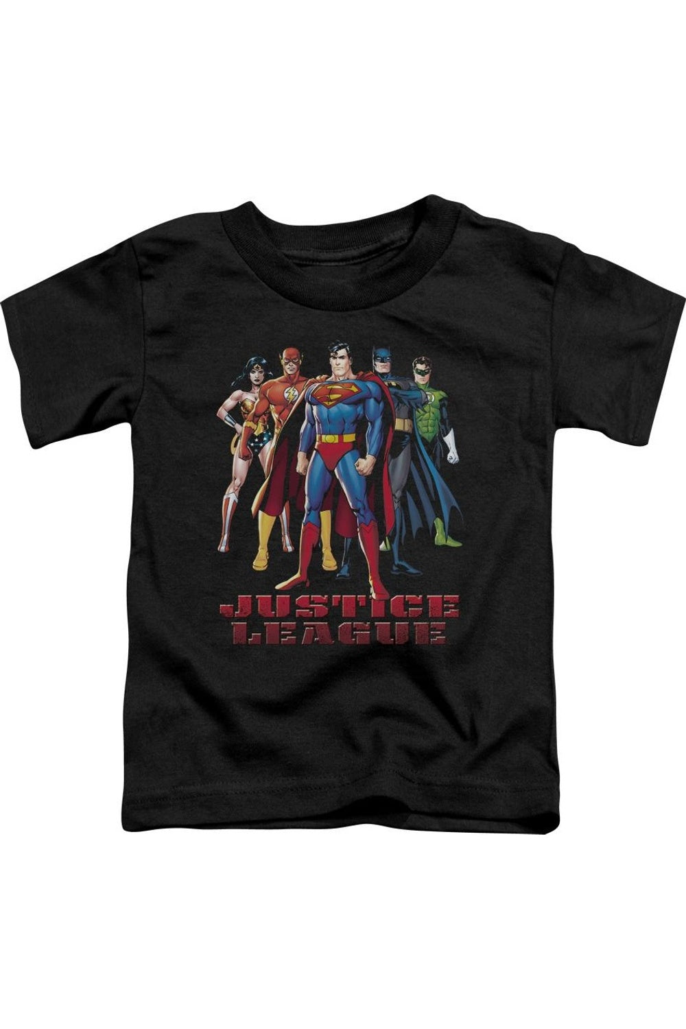 

Футболка с коротким рукавом для малышей "Лига справедливости Америки" Gildan, черный