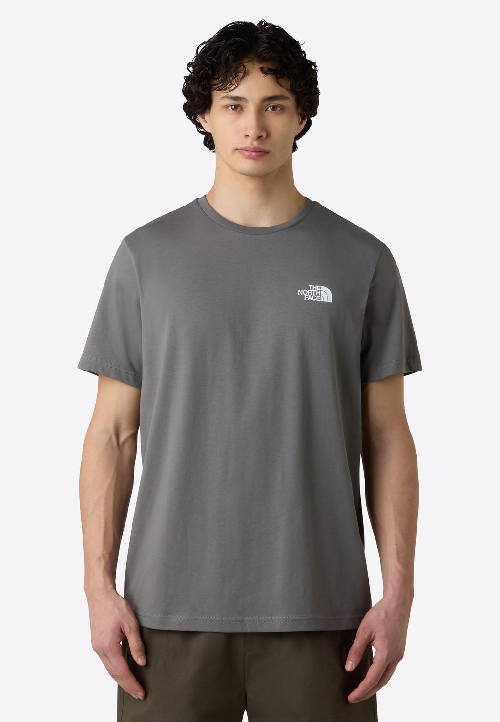 

Футболка с принтом SIMPLE DOME The North Face, пятнистый серый