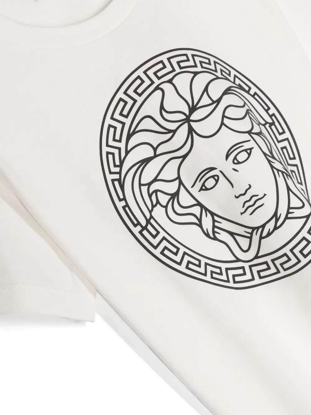 Футболка с принтом Medusa Head Versace Kids, белый — фото 3