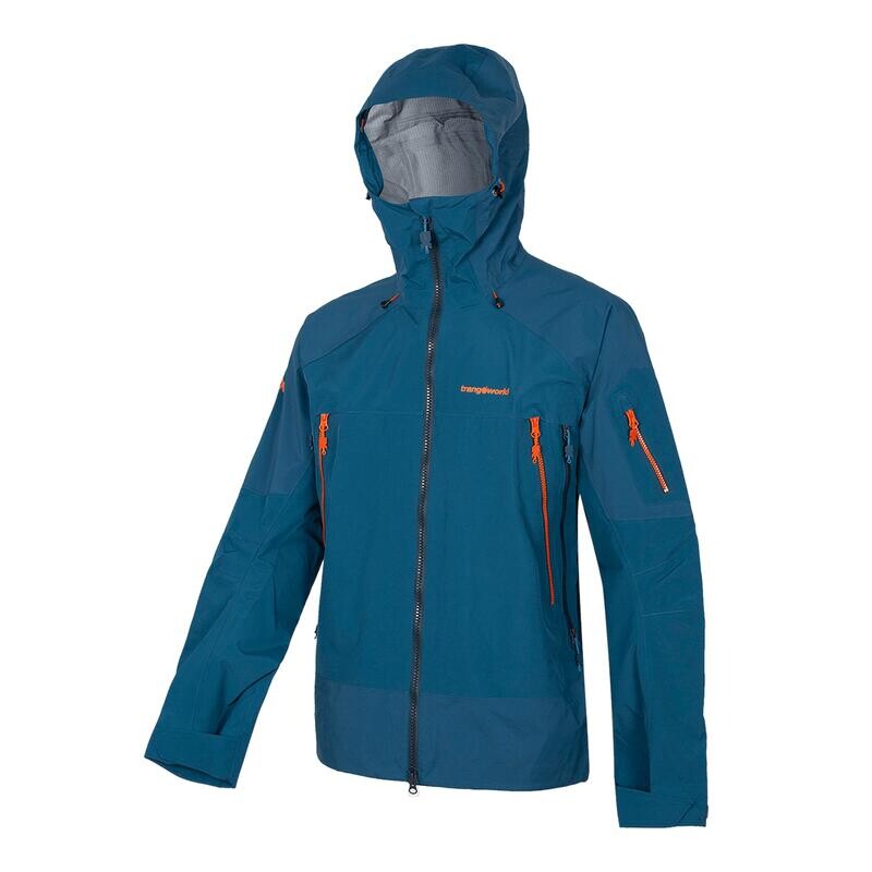 

Мужская куртка Trangoworld, цвет azul mediterráneo/papaya orange/charcoal grey