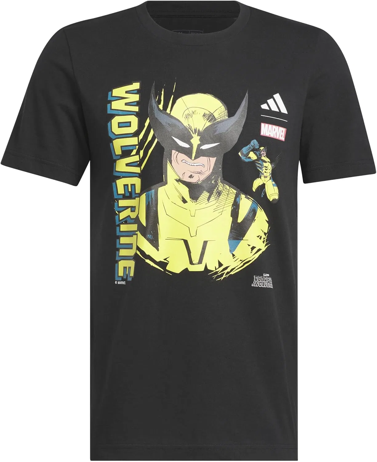 Футболка Marvel Wolverine adidas, Black/Deadpool — фото 3