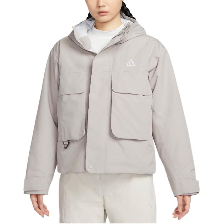 Nike Куртка ACG Skull Peak PRIMALOFT женская университетский серый футбольный серый горный белый, University Gray/Soccer Gray/Mountain White — фото 3