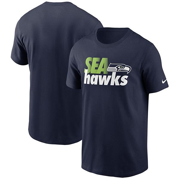 Мужская футболка seattle seahawks hometown collection в цвете college navy Nike — фото 2